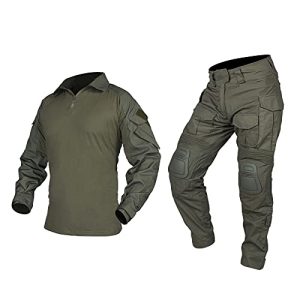 Men G3 Combat Uniforms Set with Knee & Elbow Pads Camouflage Clothing