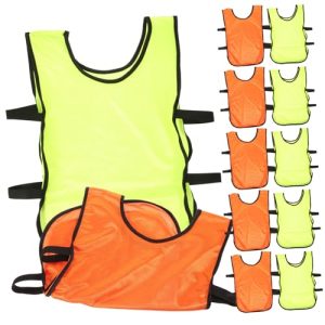 Men's Soccer Vest Basketball Training Vest Sports Vest Breathable Soccer Pinnies 12 Pcs Set